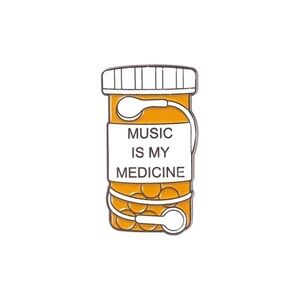 (3/$15) Music is my Medicine Enamel Pin